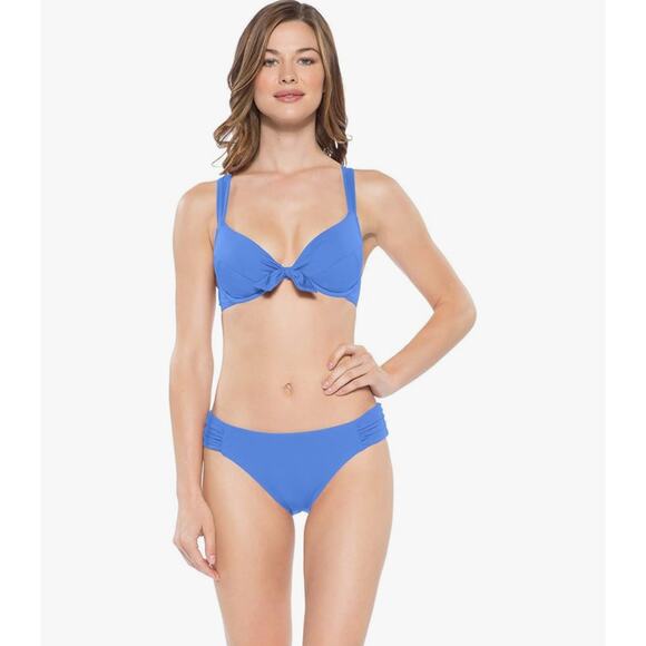 Becca By Rebecca Virtue Color Code Swim Bottom In Skylight Blue Sze M Medium NWT - Picture 1 of 6